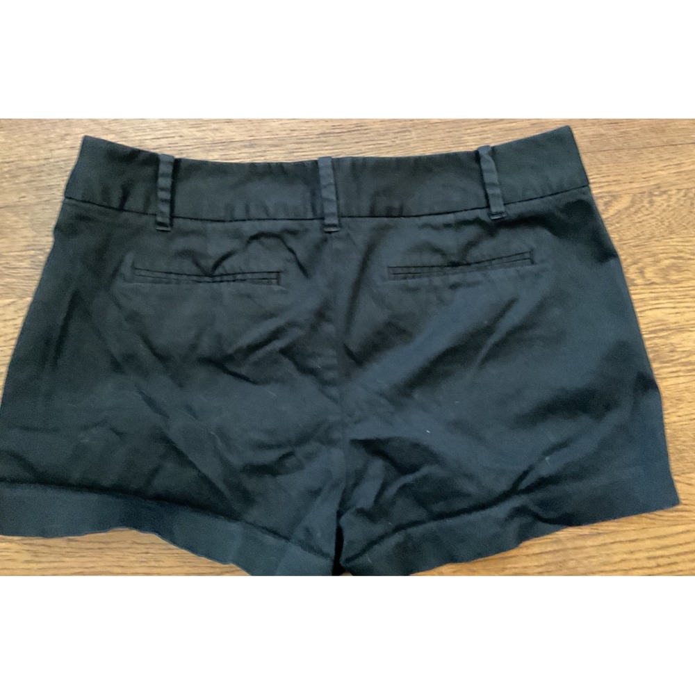 Metaphor Black Chino Shorts Womens Size 10 Mid Rise Casual Summer Flat Front